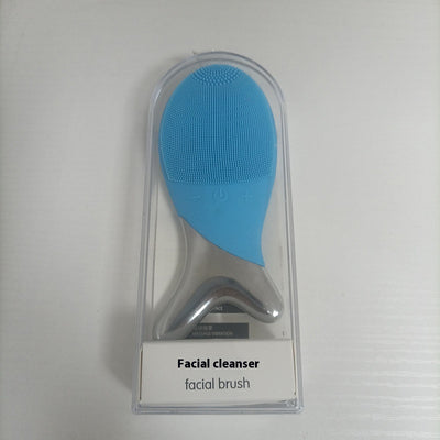 Silicone Gel Cleansing System Electric Facial Nstrument Cleaning Brush Pores Inductive Therapeutical Instrument Vibration Massager